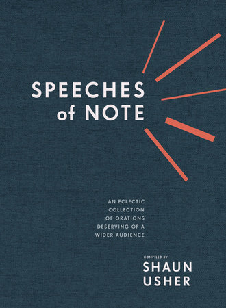 The cover of the book Speeches of Note