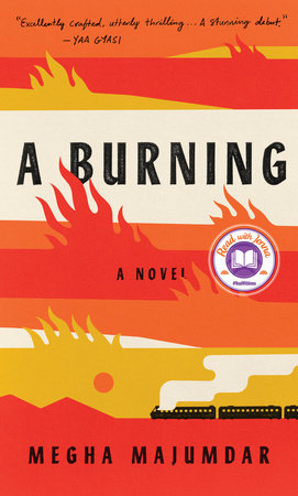 The cover of the book A Burning
