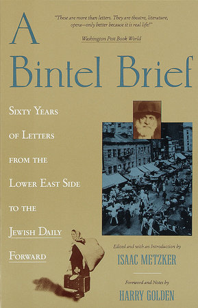 The cover of the book A Bintel Brief