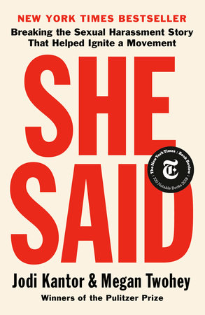 The cover of the book She Said