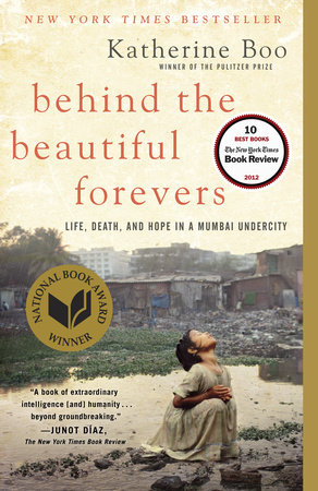 The cover of the book Behind the Beautiful Forevers